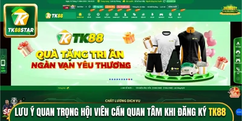 Lưu ý quan trọng hội viên cần quan tâm khi đăng ký TK88