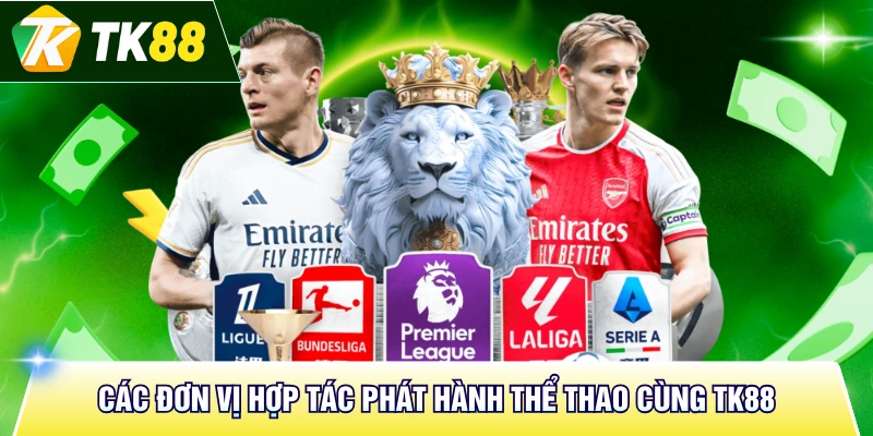 Các đơn vị hợp tác phát hành thể thao cùng TK88