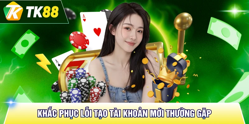 Khắc phục lỗi tạo tài khoản mới thường gặp
